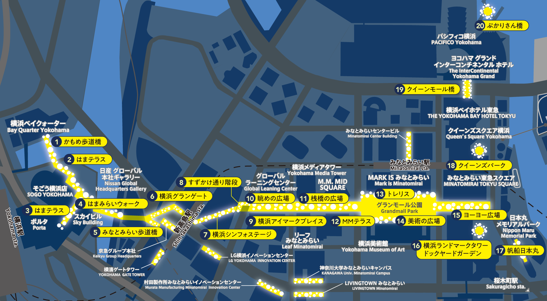 ヨコハマミライト MAP